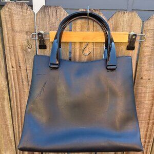 Francesco Biasia Black Leather Purse Bag